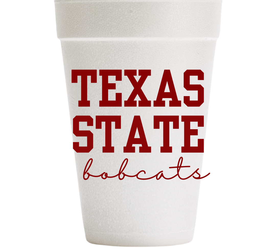 Southern Ink - Wholesale Disposable Cup - Texas State Bobcats0