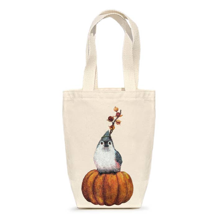 Adorable Bird on Pumpkin Gift Bag! for wholesale by Eric & Christopher