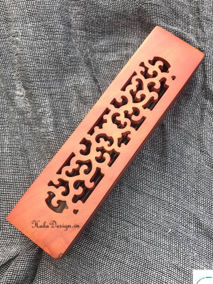 Rosewood Chopsticks Box with 10 Chopstick Pairs, Storage Box for wholesale by Hala Design