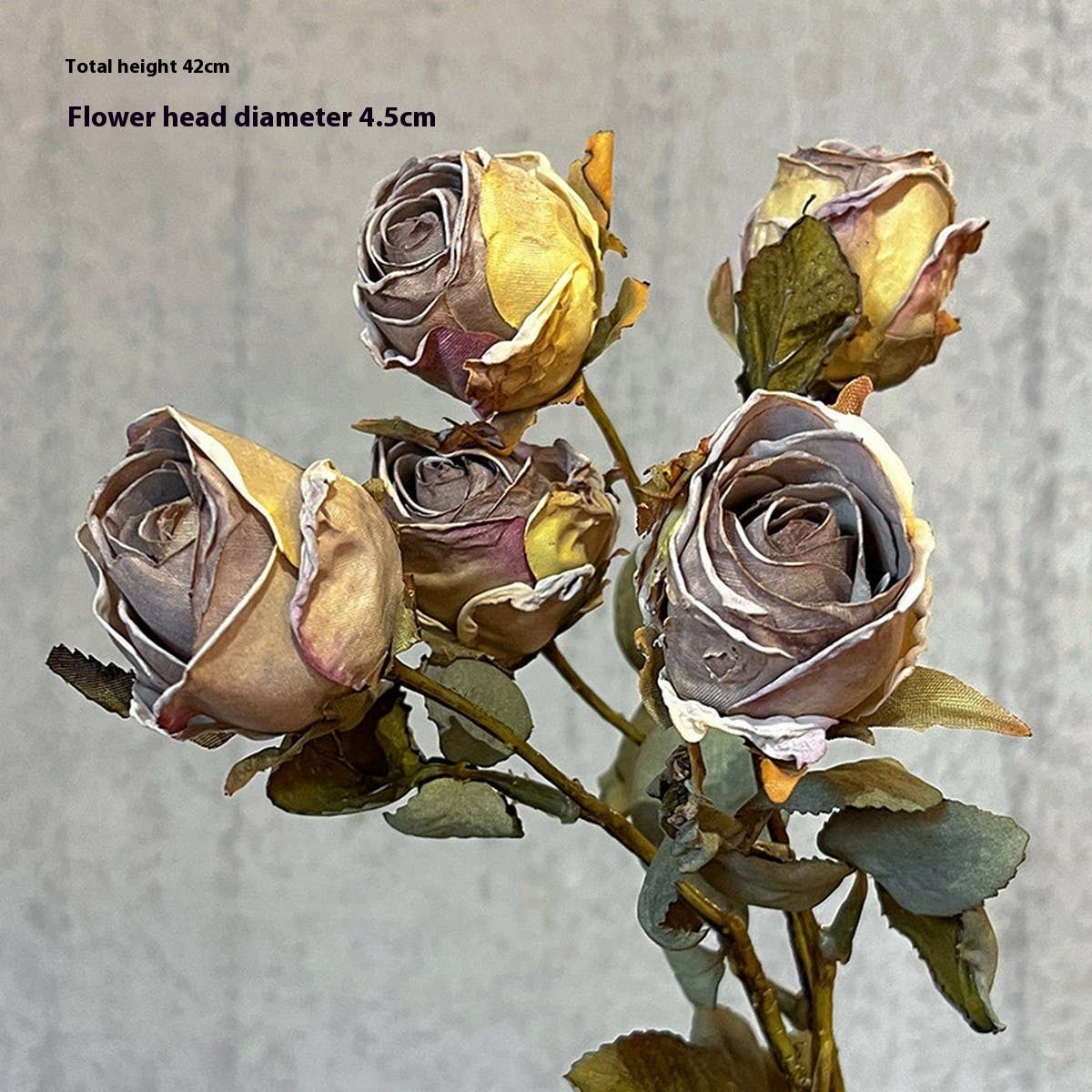 ACCITY - Wholesale Artificial Flowers - High-End Burnt Edge Rose Bouquet for Table Decor_CWMM65887