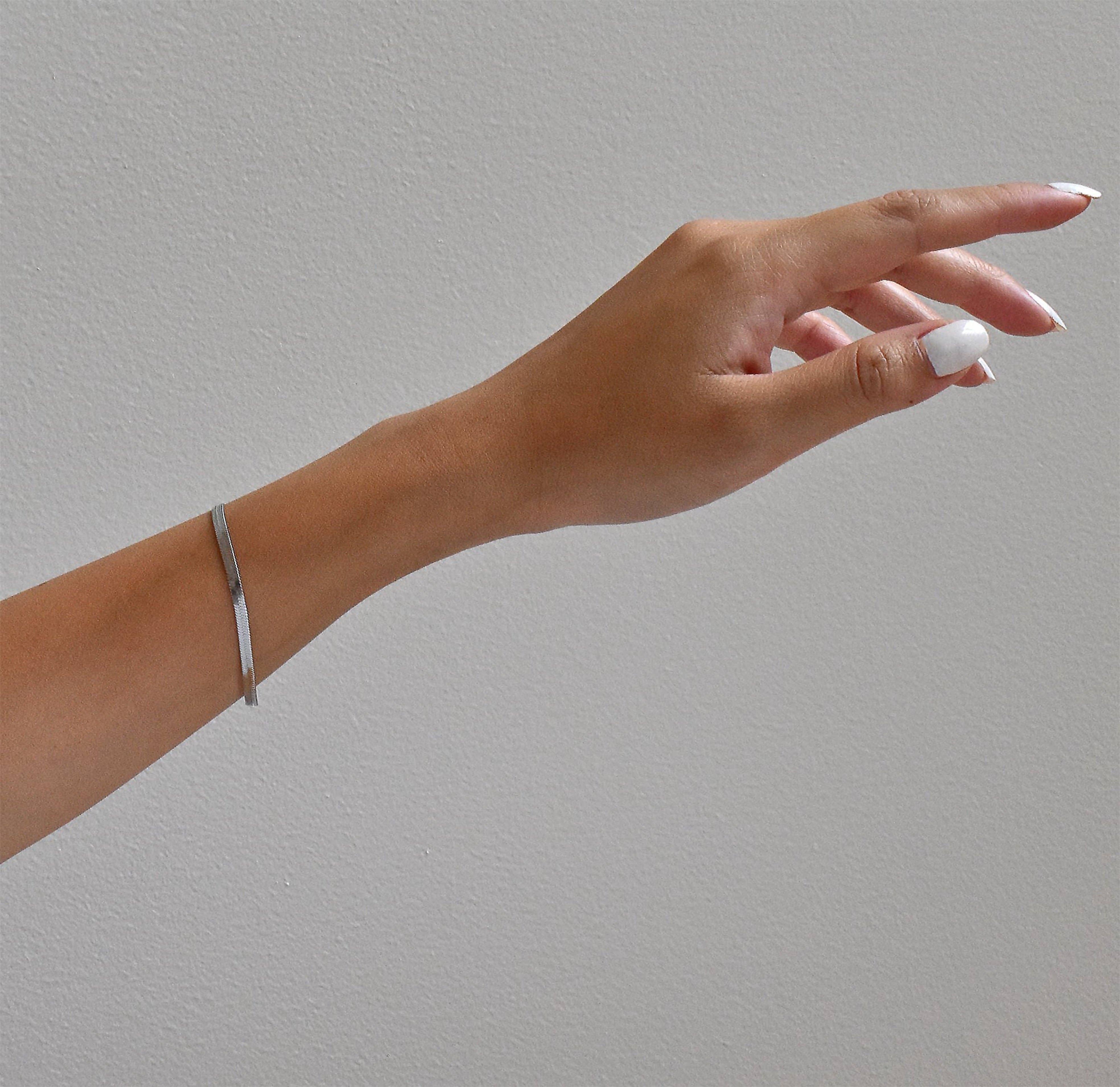 MAI DESIREE – Großhandel Glieder- & Kettenarmband – BECCA SILBER SCHLANGENKETTE ARMBAND1