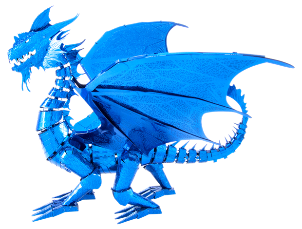 Metal Earth - Wholesale Decorative Figurine - Blue Dragon - COLOR2