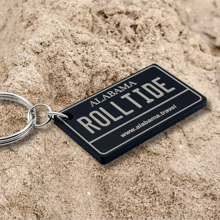 Alabama mini License plate keychain USA souvenir tags gifts for wholesale by Harkak Creative