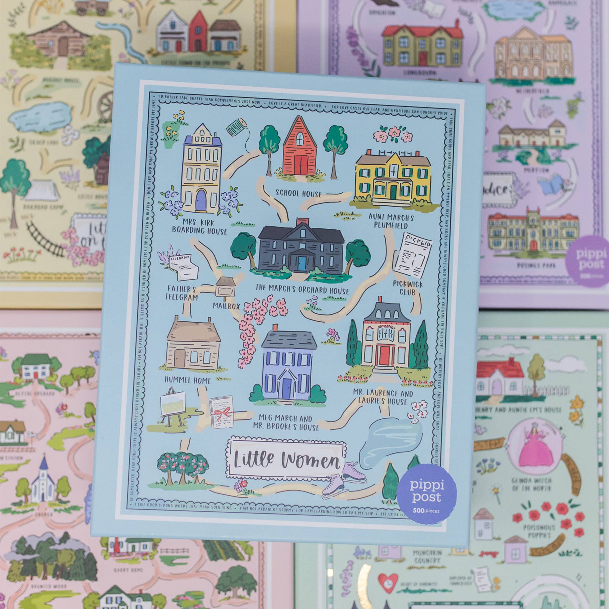 Pippi Post - Wholesale Puzzle - Kids - Little Women Map - 500 Piece Jigsaw Puzzle7