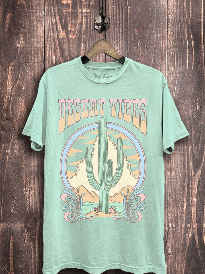 Lotus Fashion Collection - Wholesale Screen Printed T-Shirt - Women's - Desert Vibes Graphic Top1