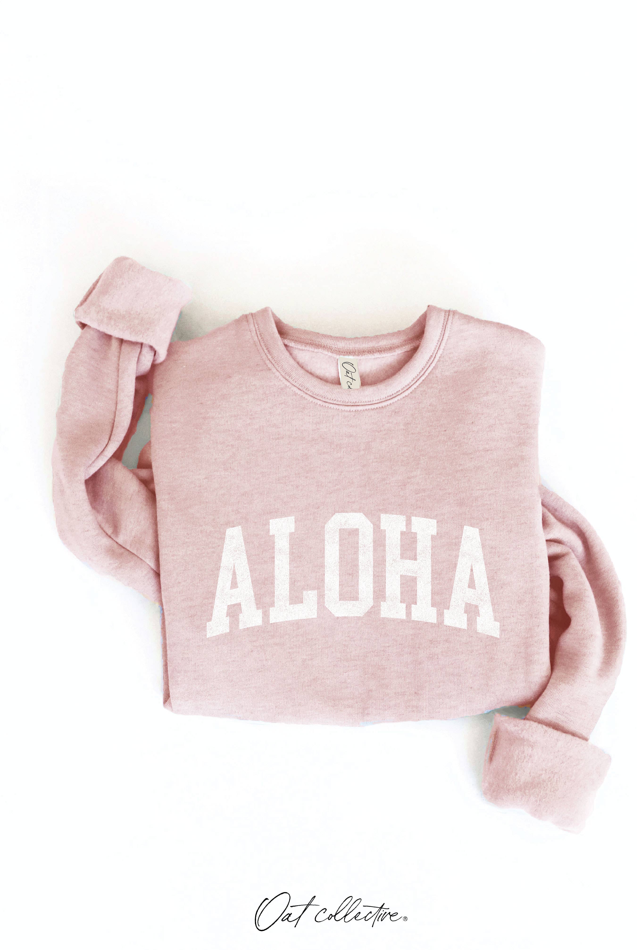 OAT COLLECTIVE – Engroshandel Grafisk Sweatshirt - Dame – ALOHA Grafisk Sweatshirt12