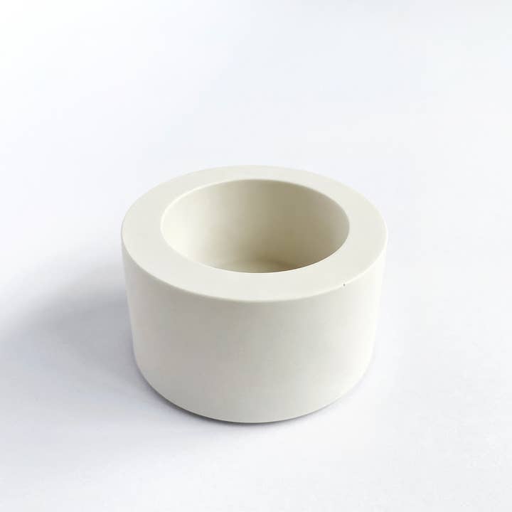 Sart Craft - Wholesale Candle Holder - SART CRAFT cylinder shape tealight holder White 4x7cm1