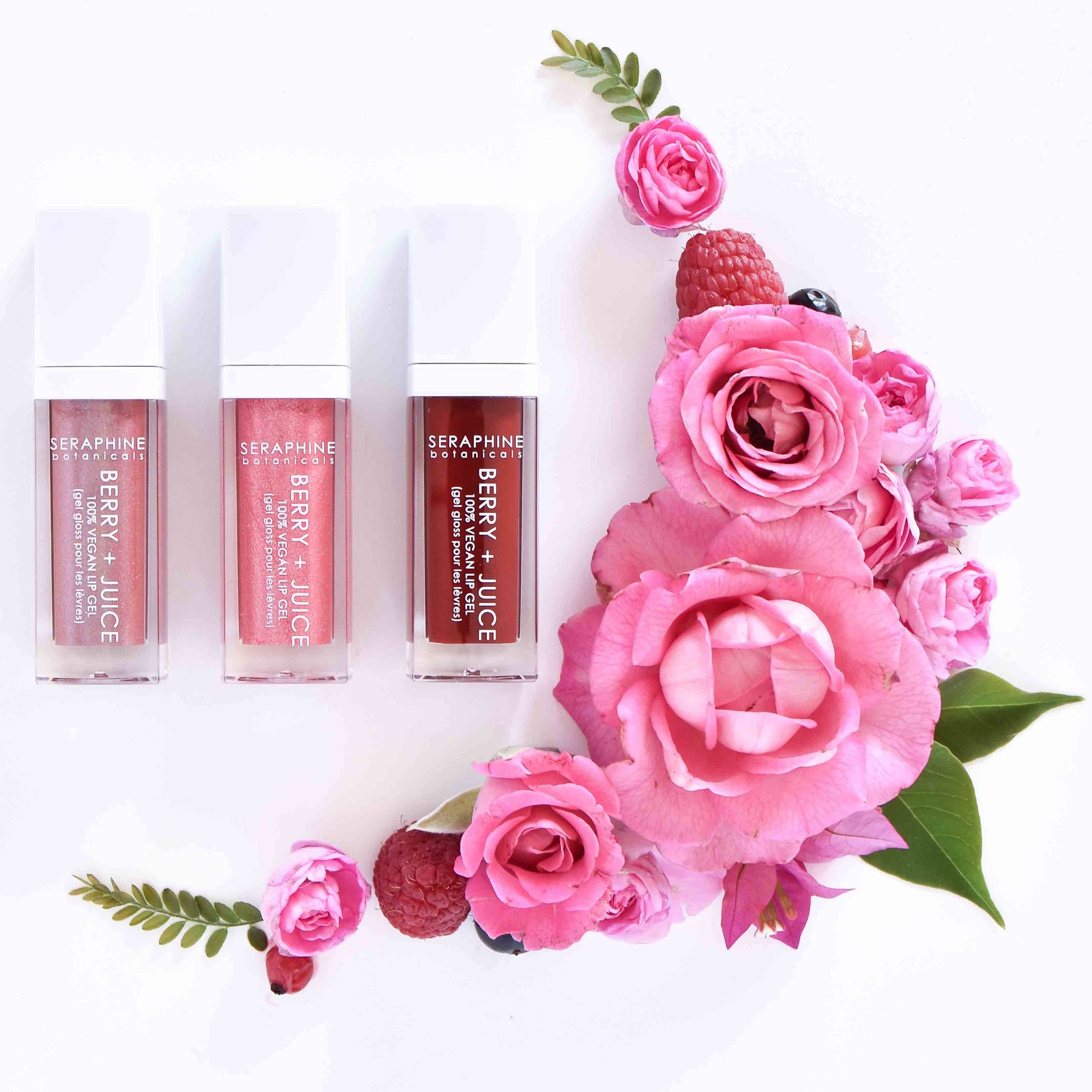 Seraphine Botanicals - Wholesale Lip Gloss - Berry + Juice - 100% Vegan Lip Gel7