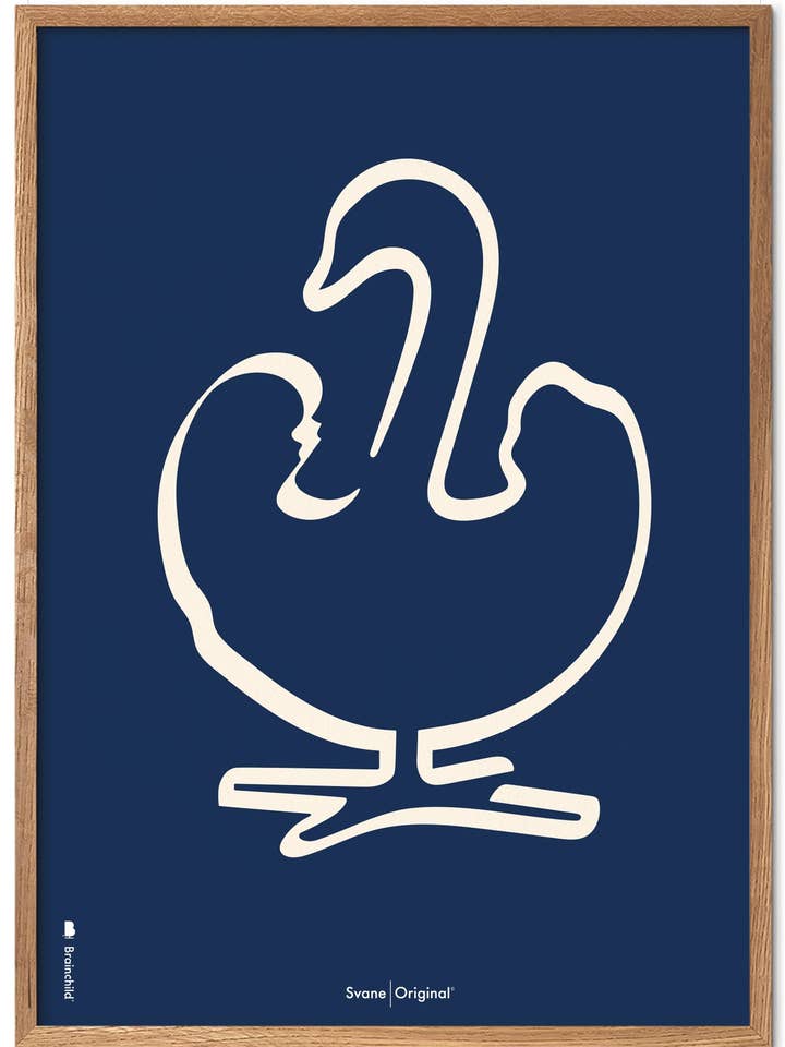 Swan Boarding - Fond bleu - AVC pour la vente par Brainchild