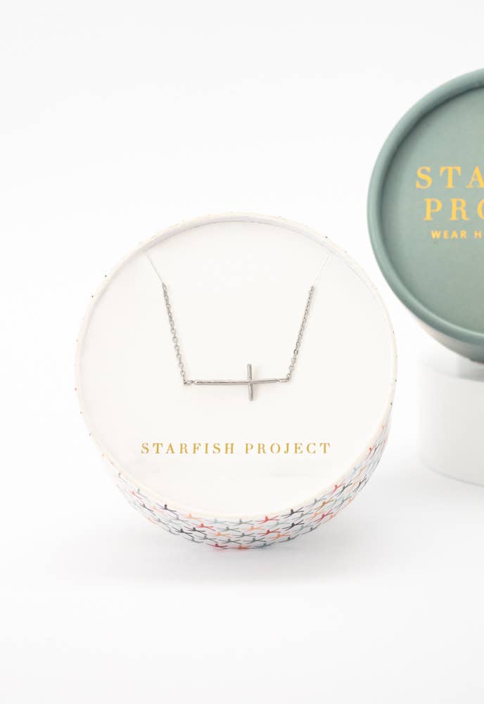 Starfish Project, Inc - Wholesale Pendant/Charm Necklace - Radiant Cross Necklace in Silver2