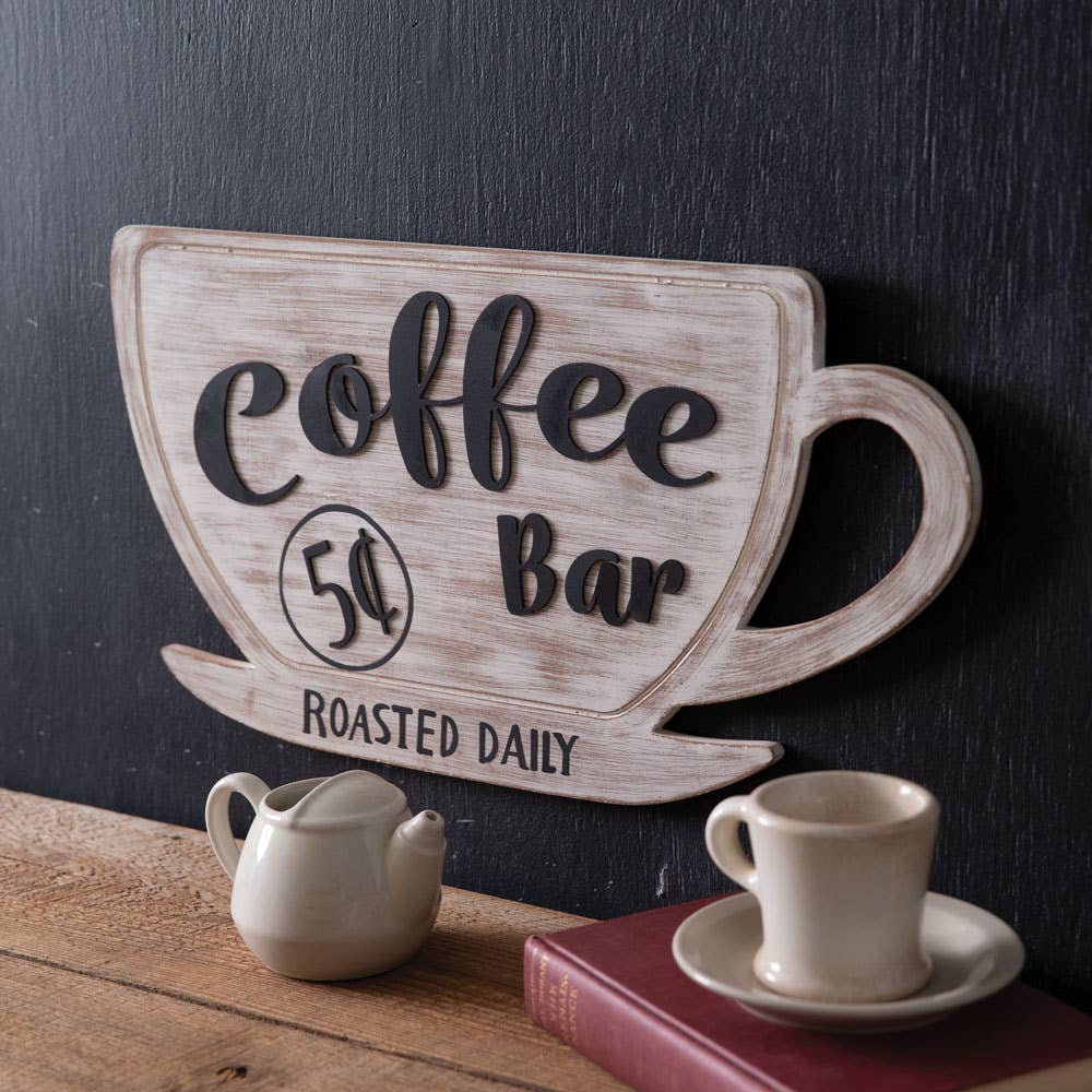 CTW Home Collection - Wholesale Sign - Coffee Bar Wall Sign1