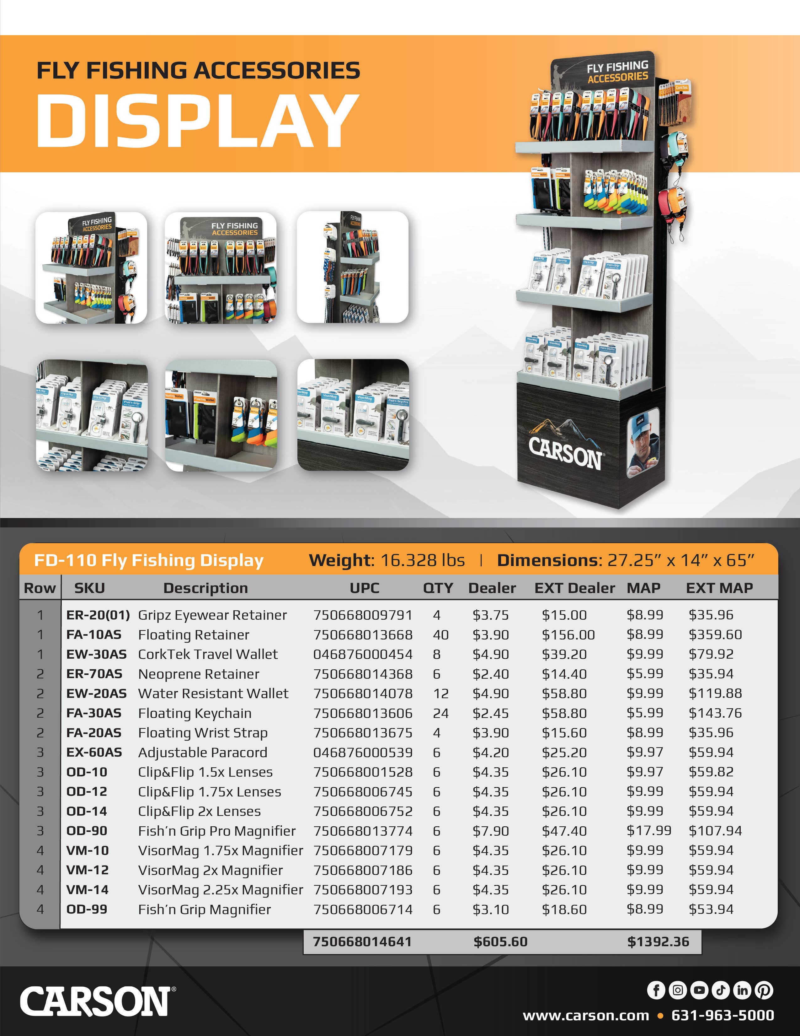 Carson - Wholesale Retailer Display - Accessories - Fly Fishing Floor Display9