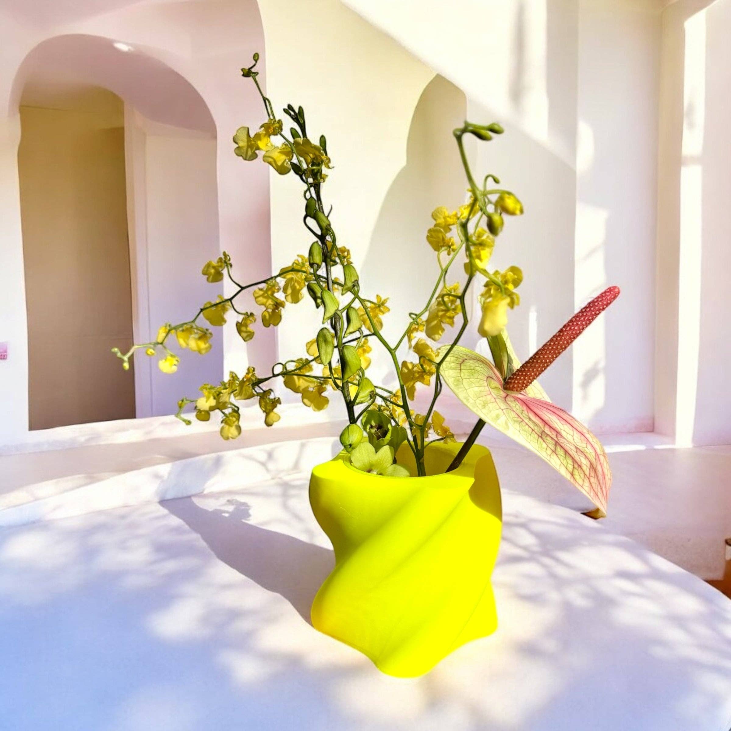 Pink Stories - Wholesale Vase - Sway 100% * Neon Yellow1