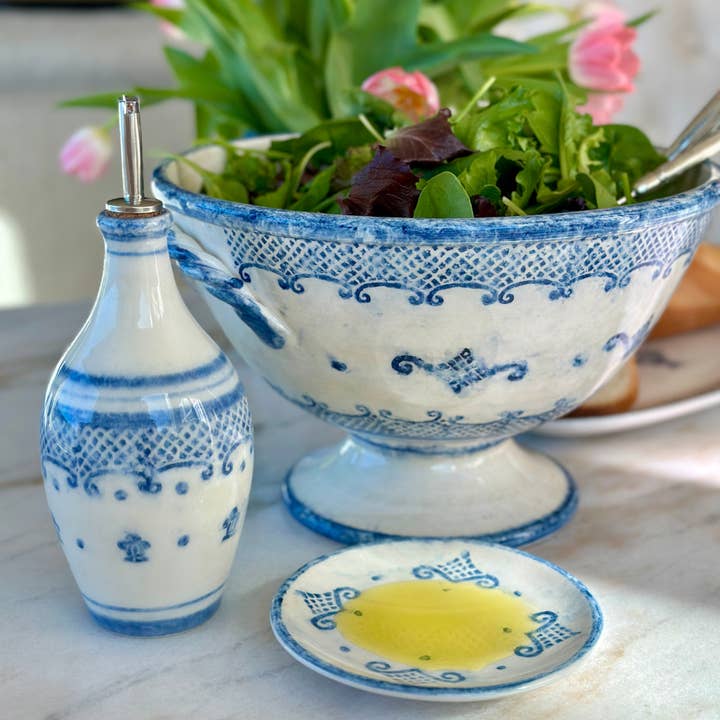Arte Italica & Crown Linen Designs - Wholesale Appetizer Serveware - Burano Bread / Canapé Plate - New Color
