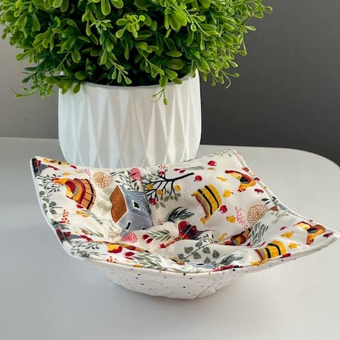 All Things Redefined – wholesale Oven mitt/pot holder – Bowl Cozy Fall Prints -Microwave Safe! 7