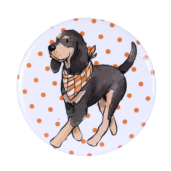 Wandelende Bluetick Coonhound Knopspeld voor wholesale door Barrel Down South