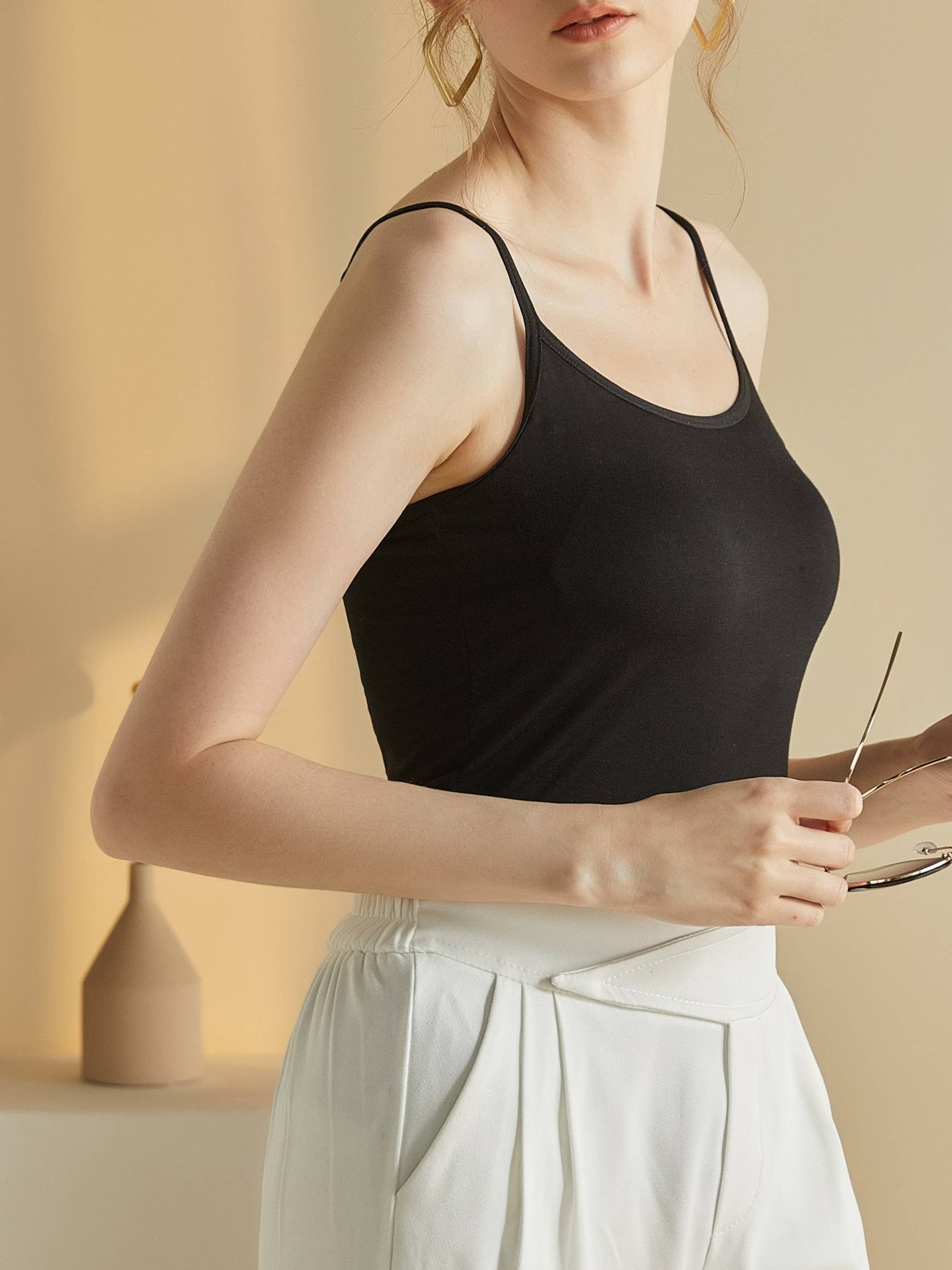 Rosa Clothing - Wholesale Camisole - Women's - built-in bra camisole top23