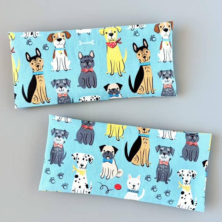 Lavender Eye Pillow w/ Removable Cover - Dogs with Bandanas for wholesale by Laska Collection