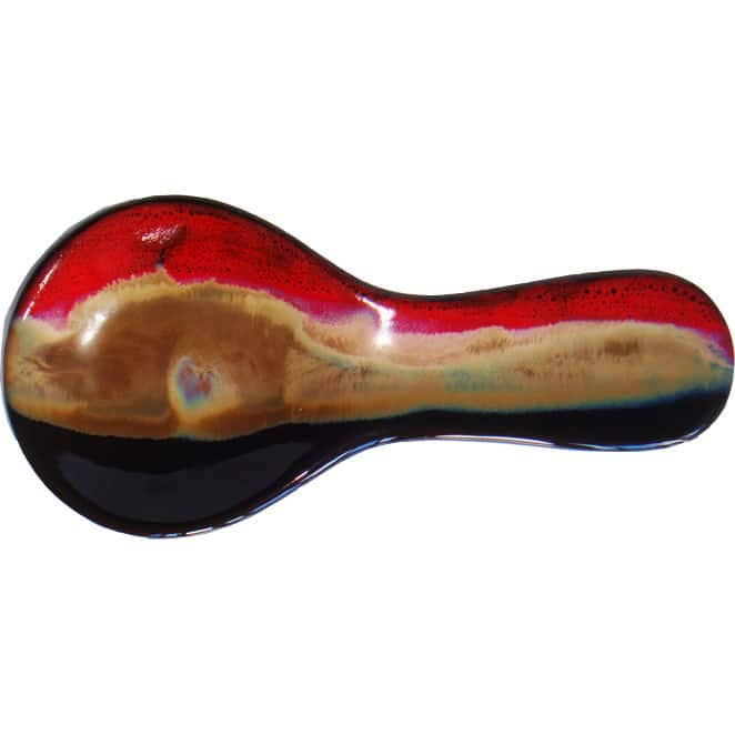 Always Azul Pottery - Wholesale Spoon Rest - A Non-Pattern Glazed Spoon Rest A Non-Pattern Glazed  (made to order)2