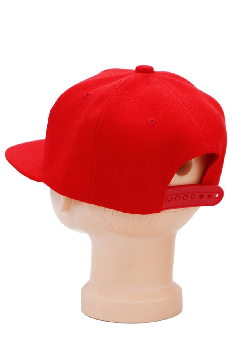 Cap Zone - Wholesale Baseball Cap - Kids - Kids Solid Twill Snap Back Flat Bill Cap25