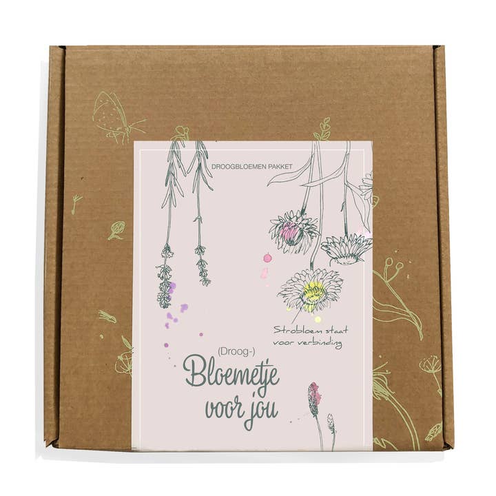 Veer&Moon - Wholesale Dried/Pressed Flowers - Droogbloemen doosje '(droog-) bloemetje voor jou'0
