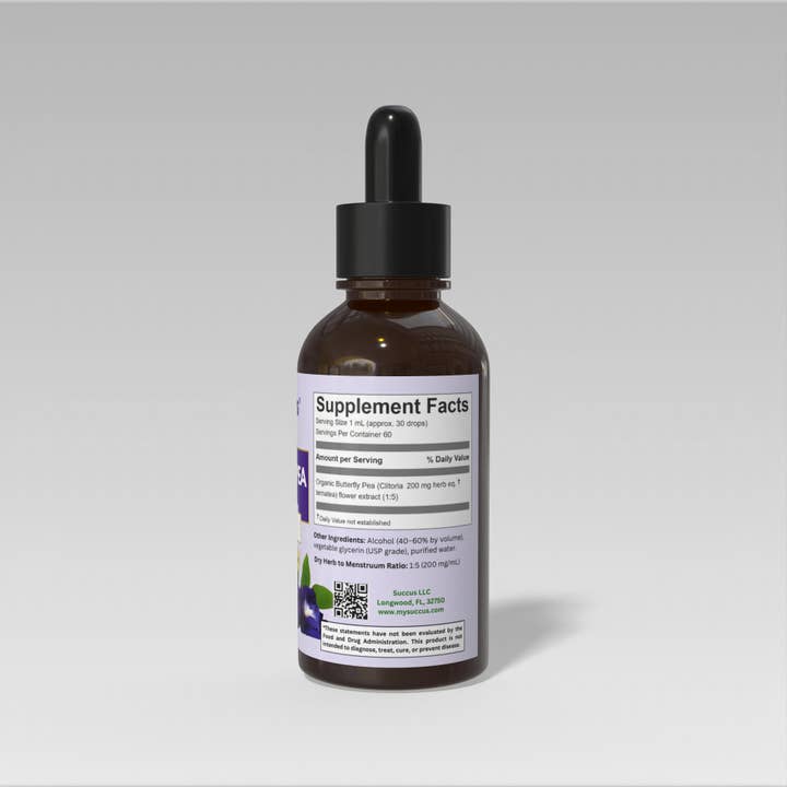 Succus - Wholesale Tincture - Butterfly Pea Tincture - Mindful Living1