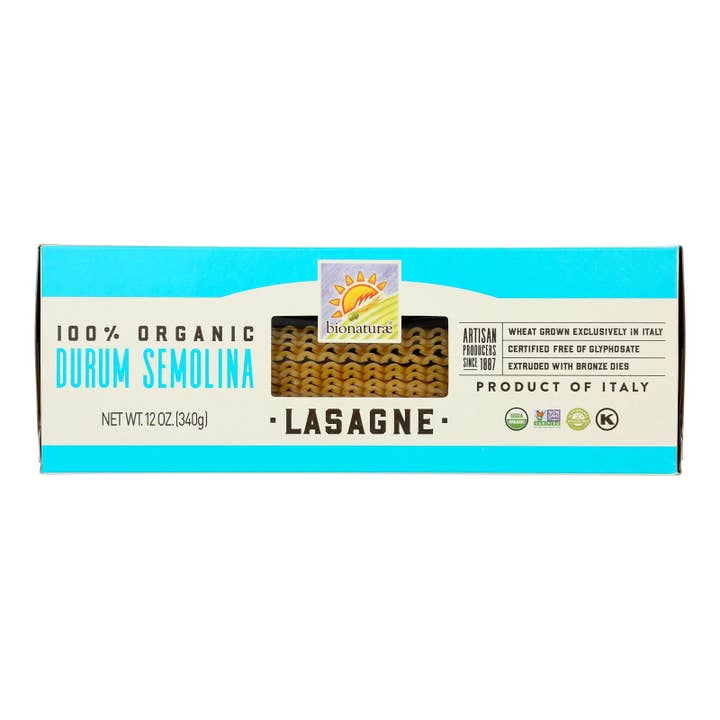 Everyday Supply Co - Wholesale Pasta - Bionaturae Durum Semolina - Lasagna - Case Of 12 - 12 Oz.