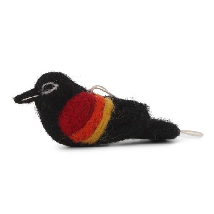 Gry and Sif - Wholesale Ornament - Bird - Red Wing Black Bird
