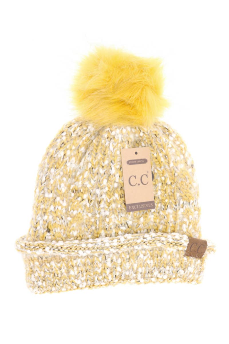 Suzie Q USA - Wholesale Beanie - Dames - Wimper Confetti garen gebreide pom beanie3