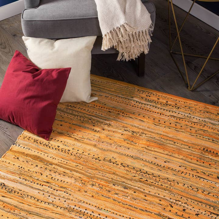 Welcome Home Unbeatable Deals - Wholesale Area Rug - Multi Mustard Rag Rug 2x3ft5