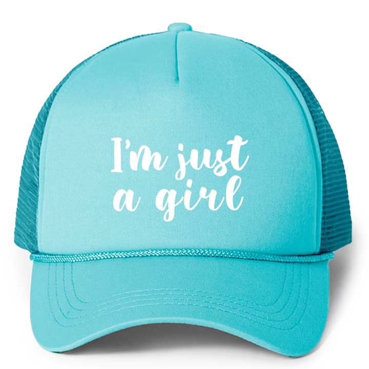 I'm Just A Girl Trucker Hat for wholesale by Pippa & Ky
