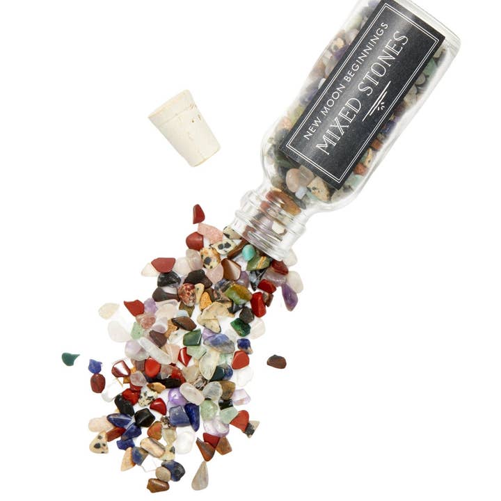 New Moon Beginnings - Wholesale Spiritual Stone/Crystal - Natural Gemstone Chips in a Bottle -70 stone types available26