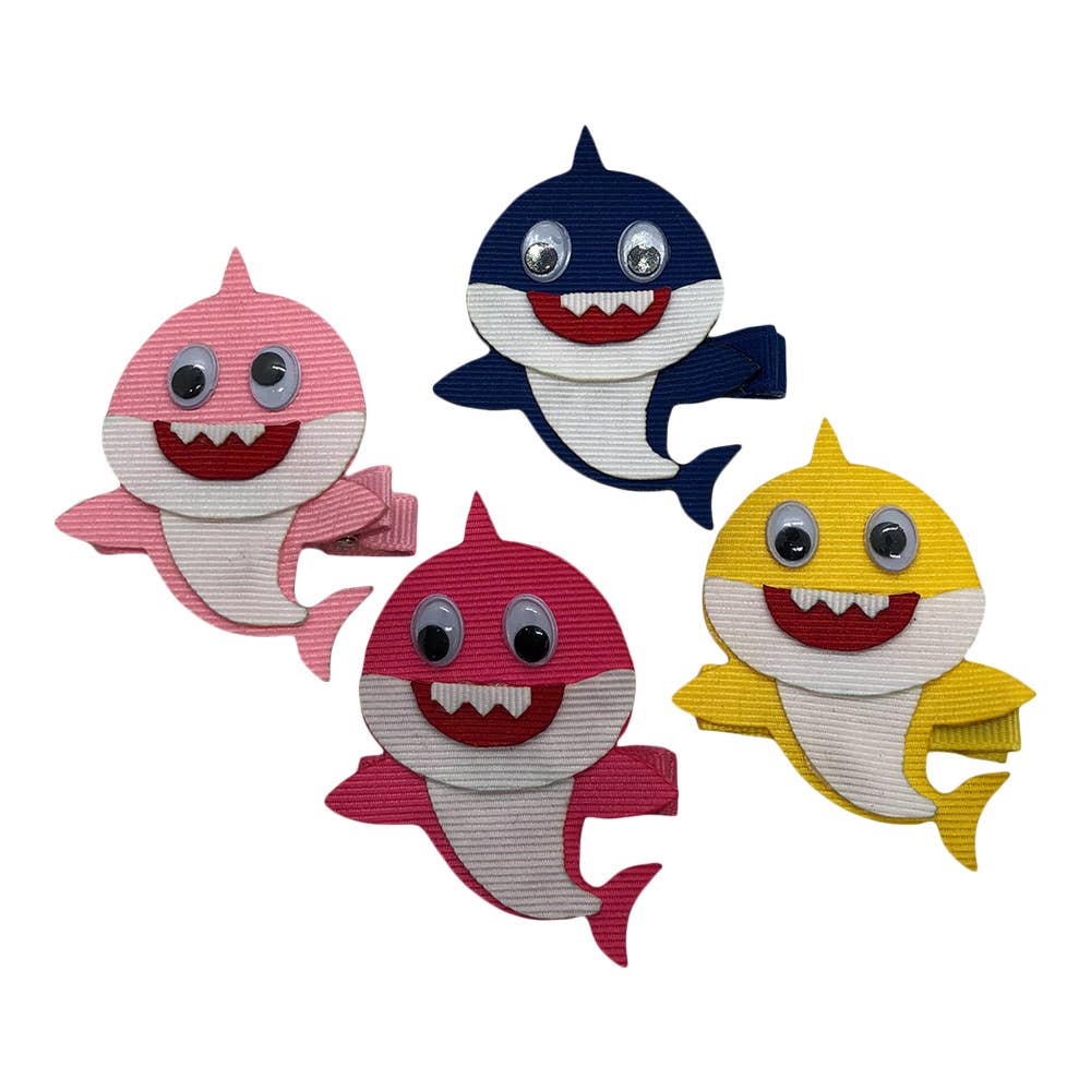 Bows For Belles, LLC - Wholesale Hair Clip - Kids - 03 Shark Hand Crafted Kids Hair Clip1