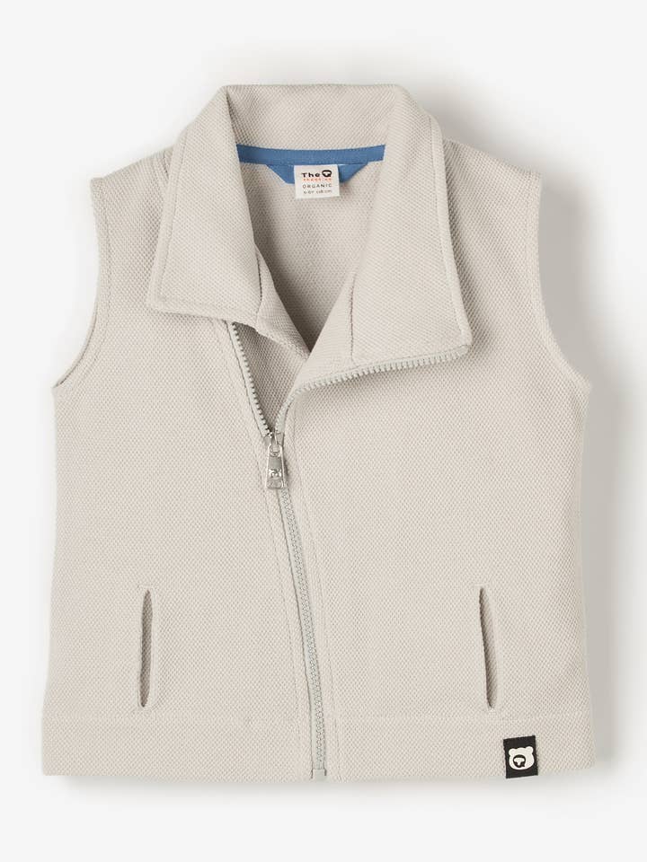Gilet con zip biologico - Nimbus Cloud per la vendita all'ingrosso da parte di The QT (EU)