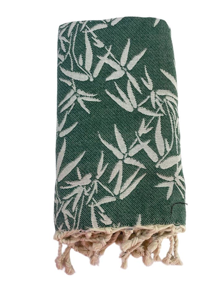 Bamboo fouta beach towel / decor 1m x 2m - 100% cotton for wholesale by Foutas de Tunisie By Le Comptoir Paris