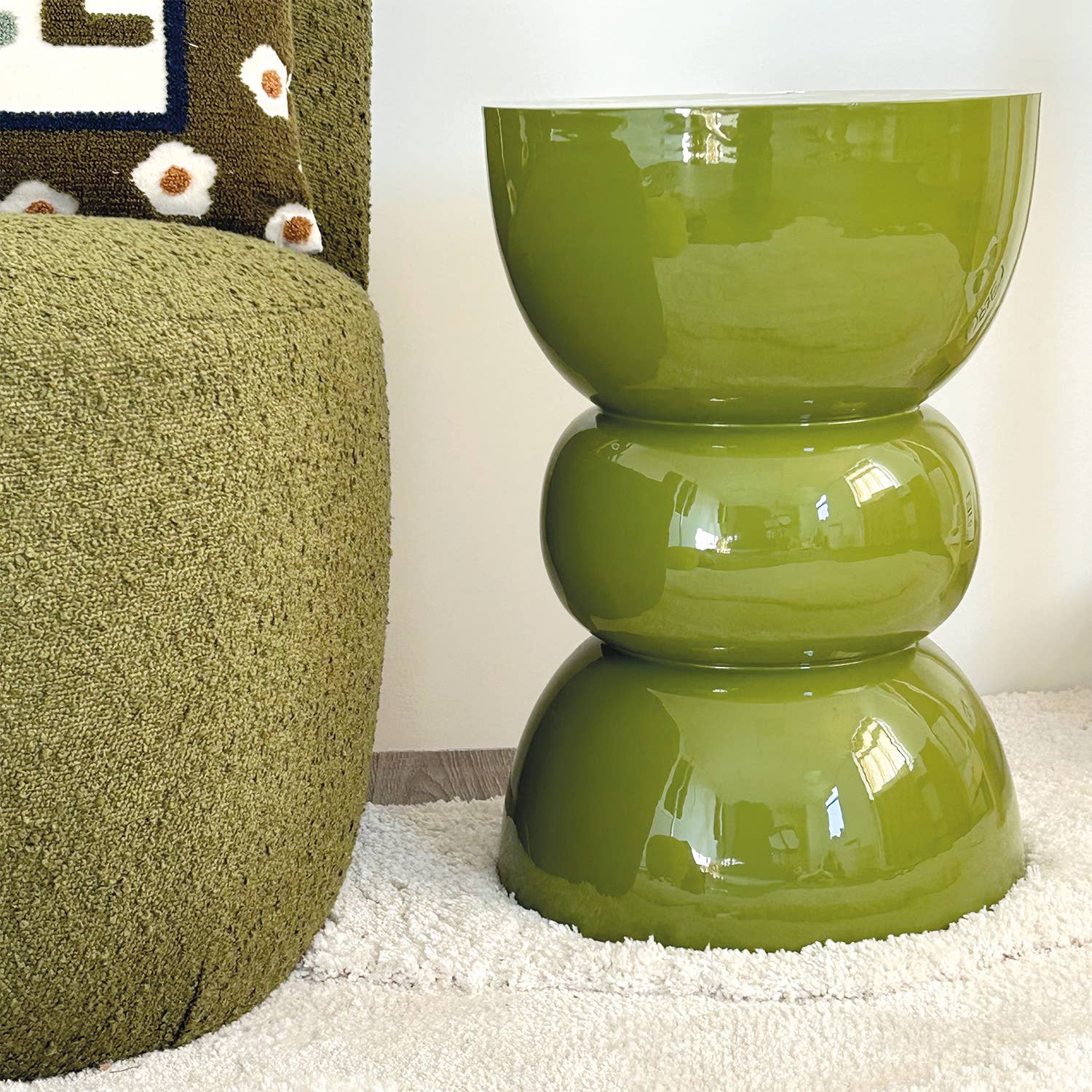 Opjet Paris - Wholesale Coffee Table - Titou khaki sofa end table D30 H45cm1