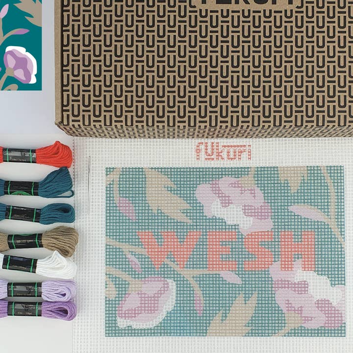 Fukuri - Wholesale DIY Craft Kit - Needlepoint kit - DIY - WESH (13x18cm)