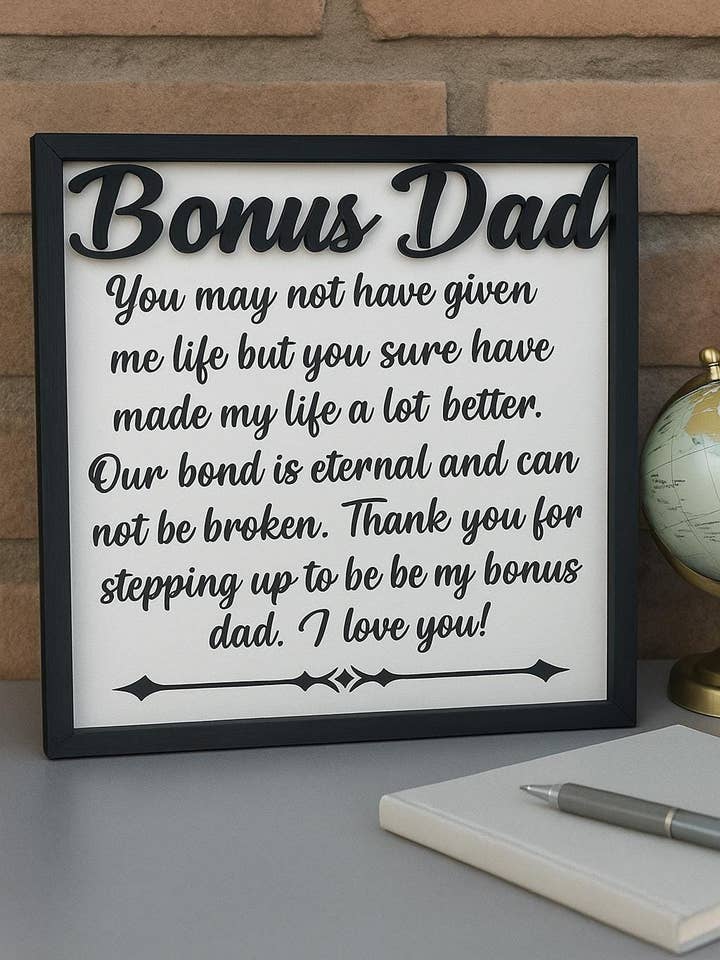 Bonus Dad Sign for wholesale by P7 Creations
