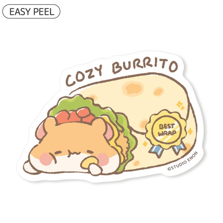 Studio Enon - Wholesale Sticker - Muffinmaru Cozy Burrito Sticker