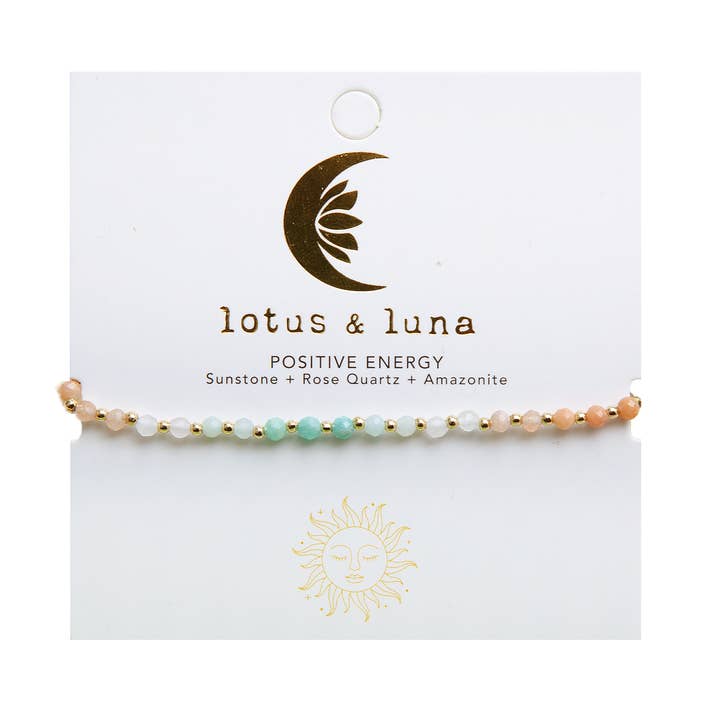 Positive Energy 3mm Healing Bracelet for wholesale by Lotus and Luna