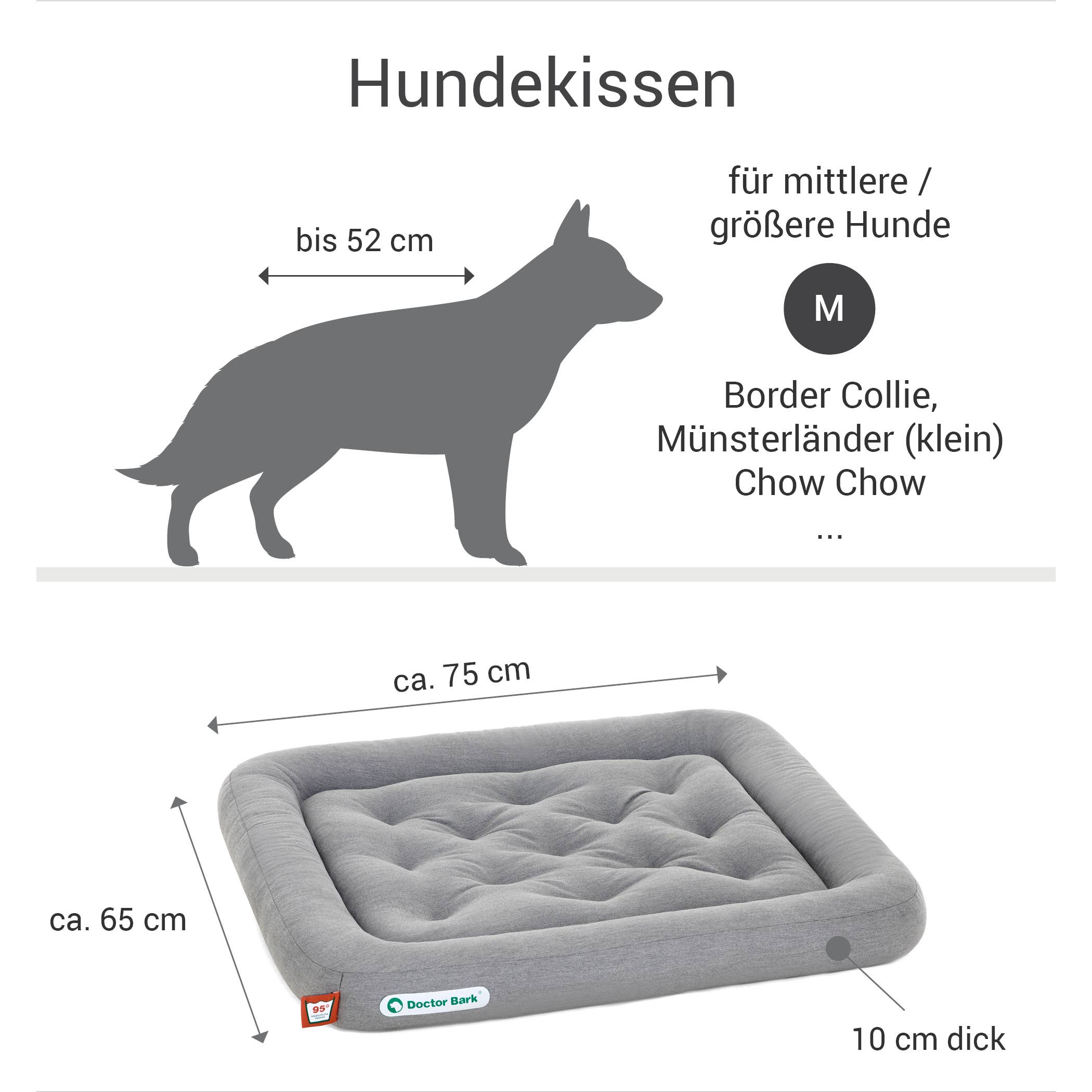 Doctor Bark - Wholesale Pet Bed - Dog - Doctor Bark dog cushion grey melange6