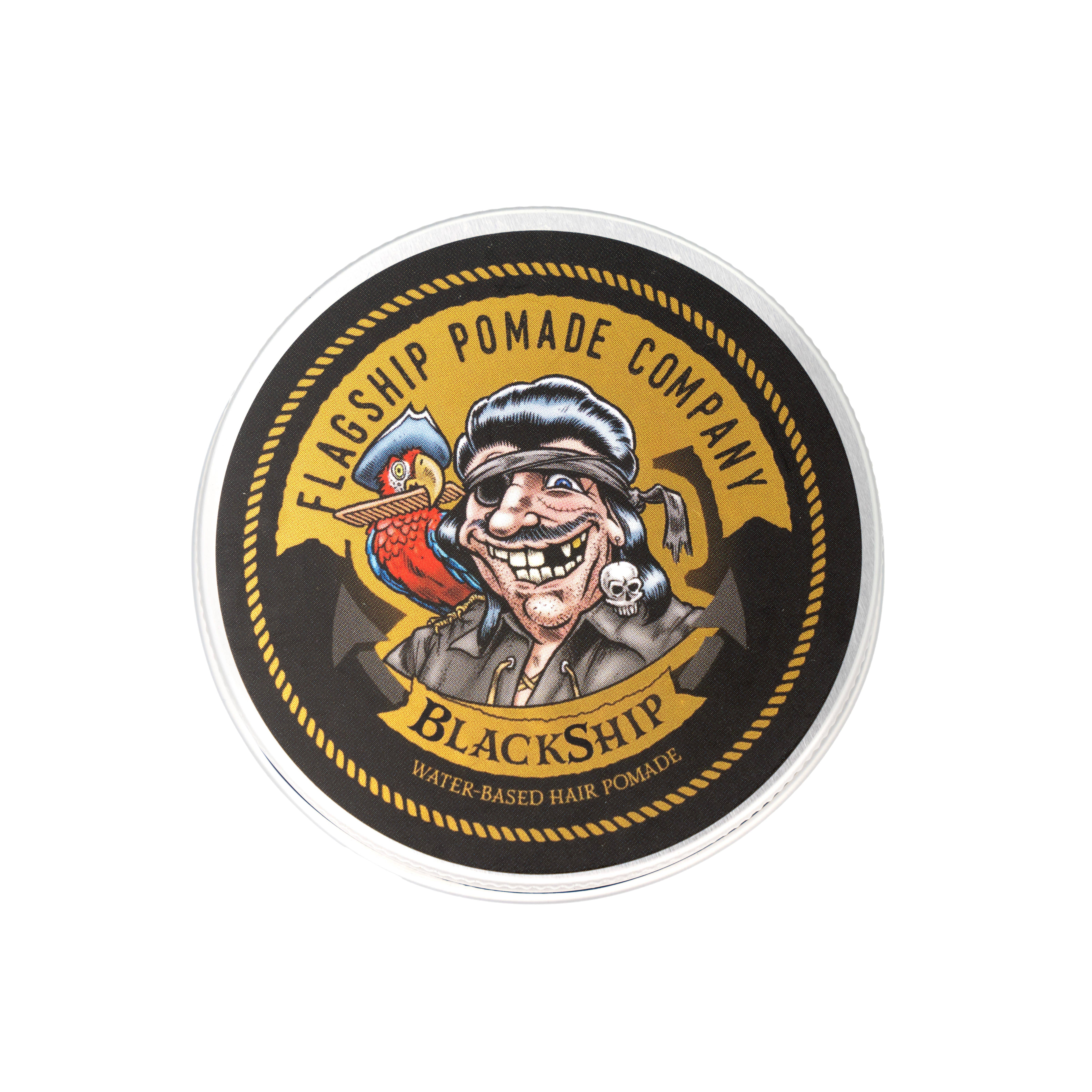 Flagship Pomade Co – Engroshandel Hårpomade - Herre – BlackShip vandbaseret hårlakpomade1