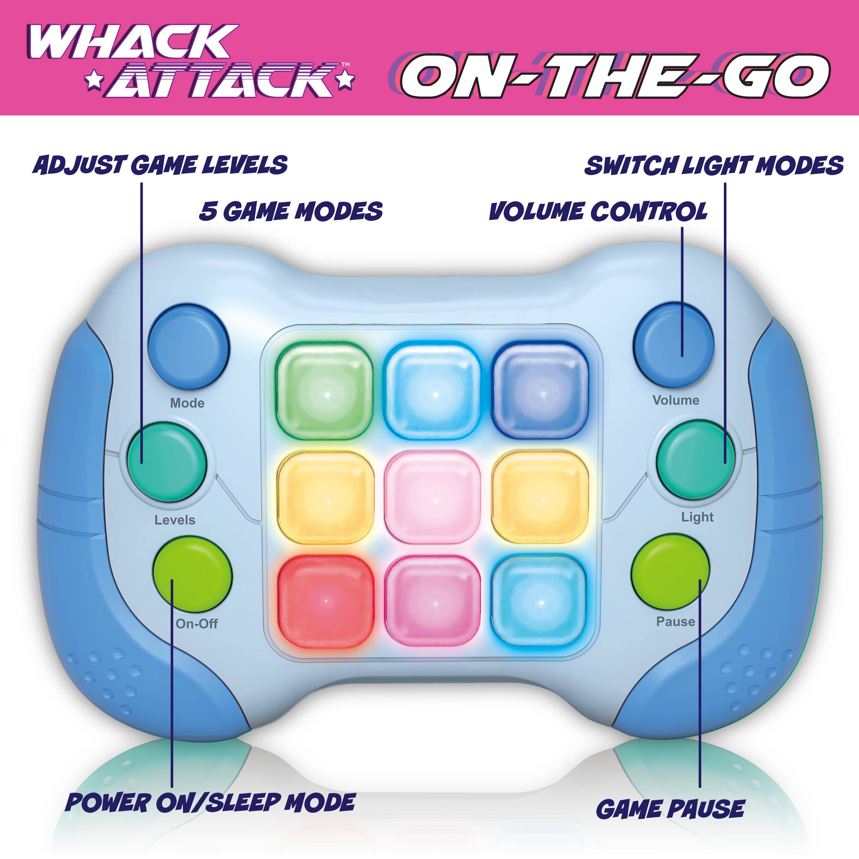 Thin Air Brands - Wholesale Brain Game - Kids - Whack Attack On the Go! Handheld Game3