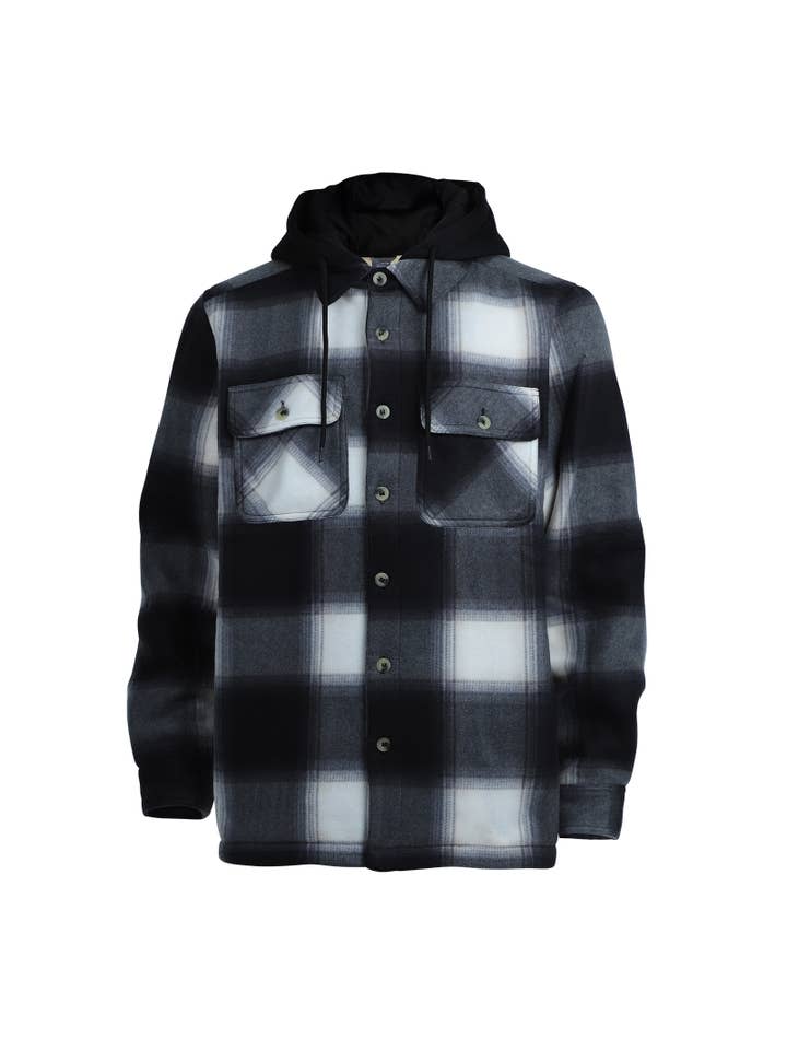 LeeHanTon - Wholesale Jacket - Men's - Men's Berber Lined Plaid Jacket