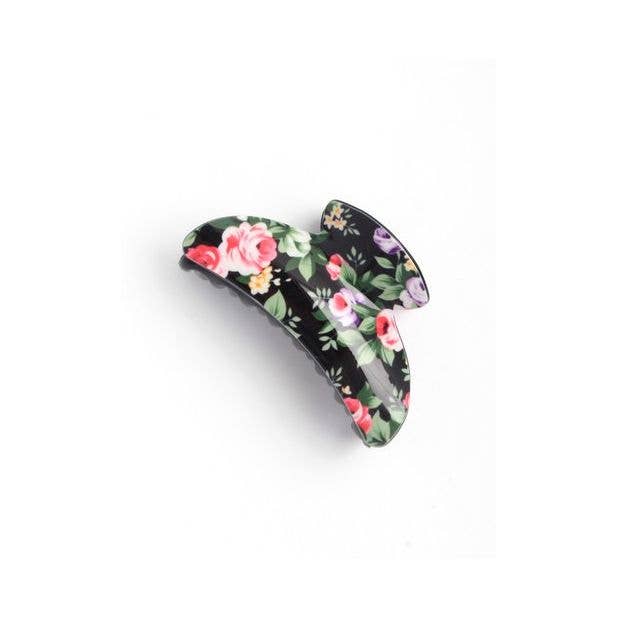 Inca UK - Wholesale Hair Clip - Women's - Floral Print Acrylic Clamp 9cm