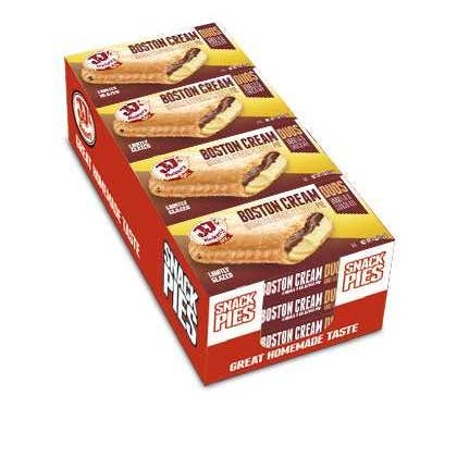 Shop The King - Wholesale Pie - JJ's Bakery Lightly Glazed Snack Pies 4oz (Boston Cream)