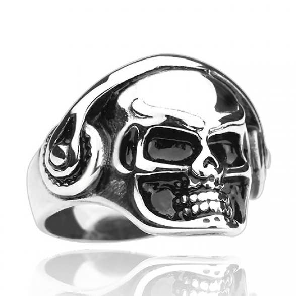 SS DJ SKULL RING for wholesale by CRAVE