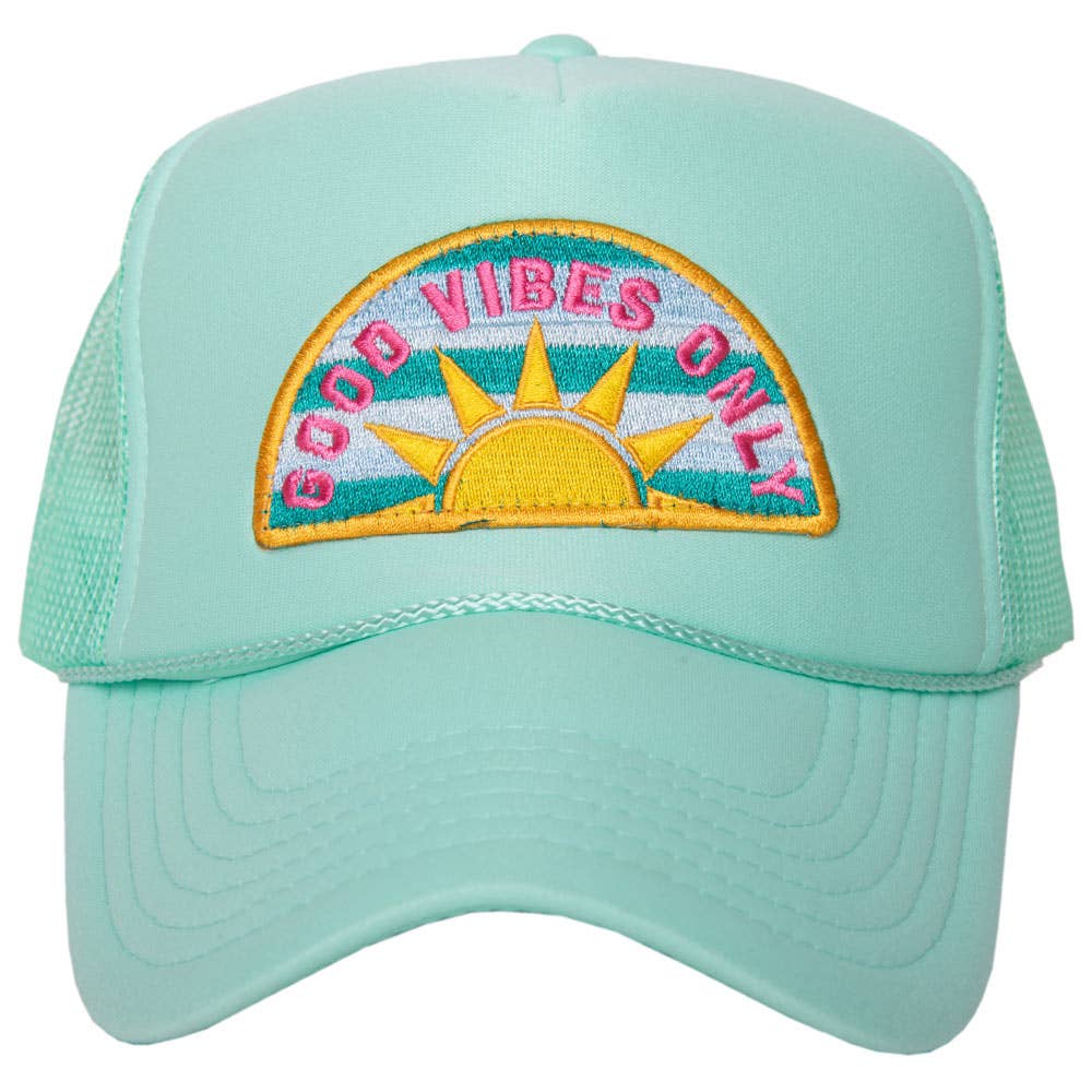 Katydid – wholesale Truckerkeps – Dam – Good Vibes Only Patch Foam Truckerhatt2