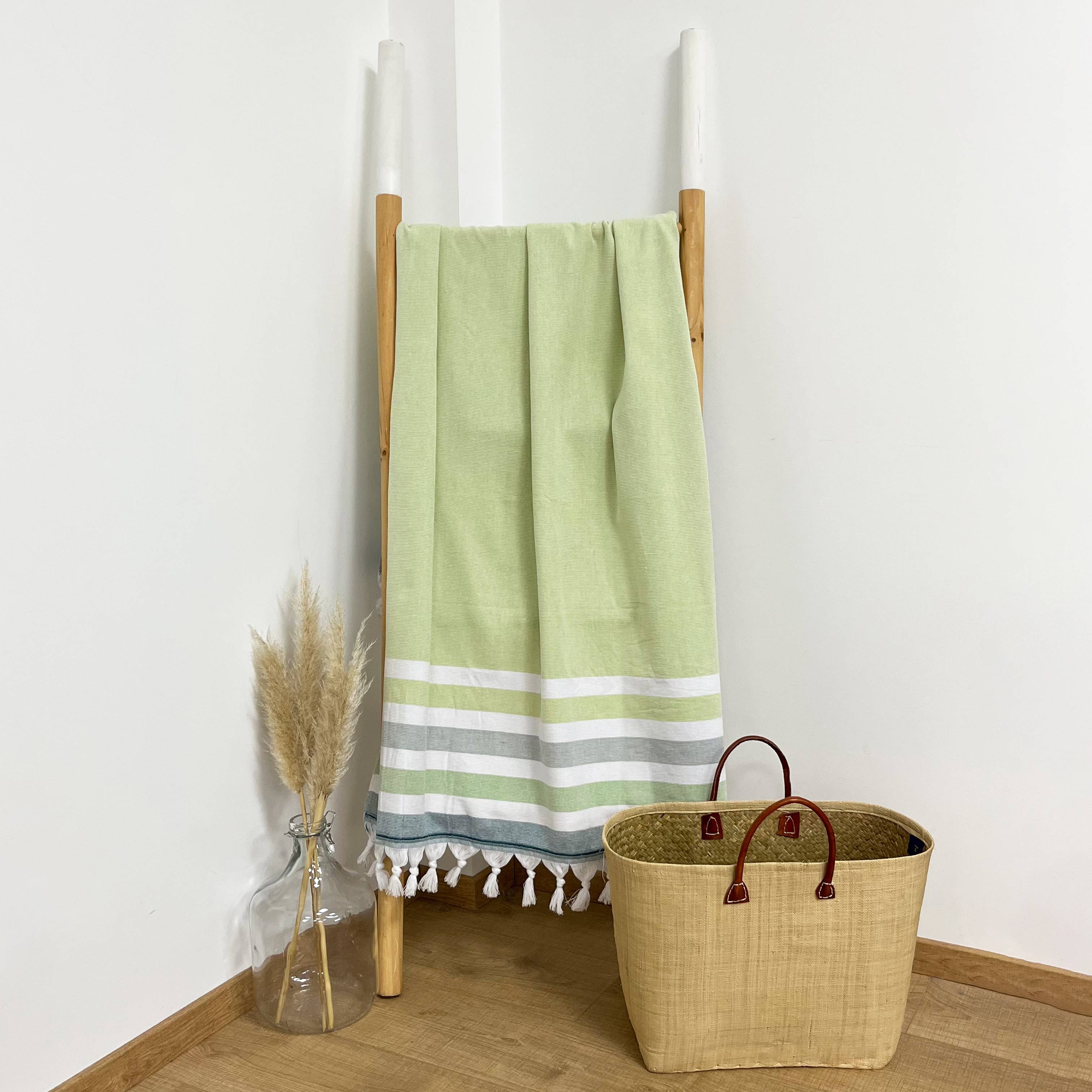 Le comptoir de la plage - Wholesale Bath Towel - Fouta Zuma terry-lined 90x1607