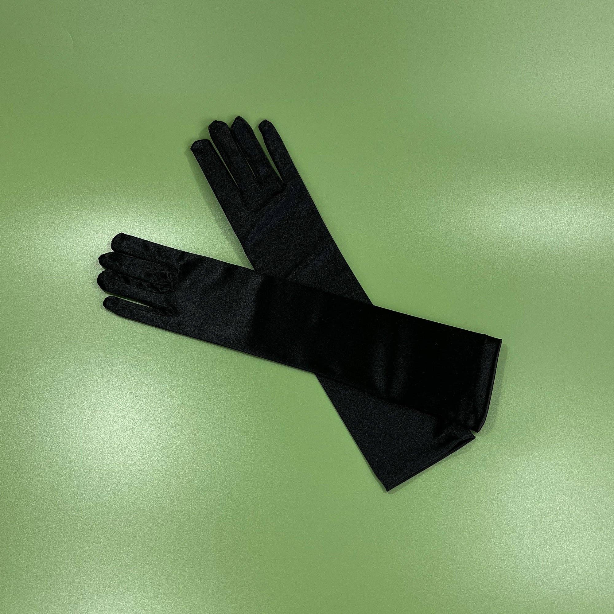 TAPA fashion - Vendita all'ingrosso Guanti - Donna - Guanti lunghi in raso da 15 pollici FG528-8BL(12pz)17